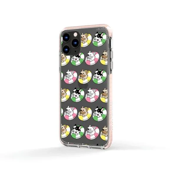 iPhone Case - Dogs with Pool Floats