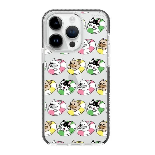 iPhone Case - Dogs with Pool Floats
