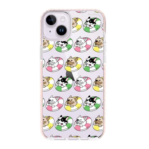 iPhone Case - Dogs with Pool Floats