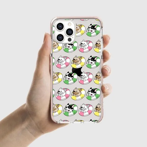 iPhone Case - Dogs with Pool Floats