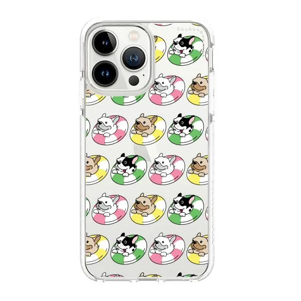 iPhone Case - Dogs with Pool Floats