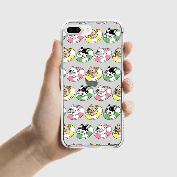 iPhone Case - Dogs with Pool Floats