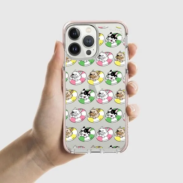 iPhone Case - Dogs with Pool Floats