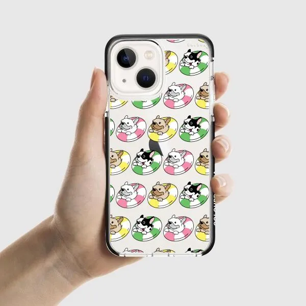 iPhone Case - Dogs with Pool Floats