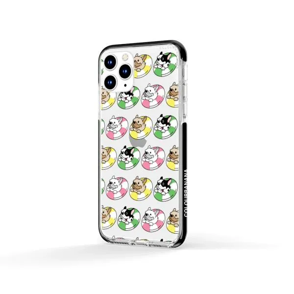 iPhone Case - Dogs with Pool Floats