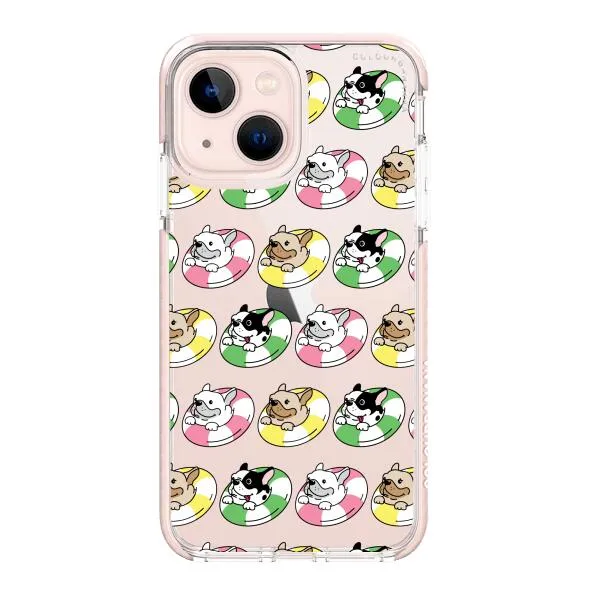 iPhone Case - Dogs with Pool Floats
