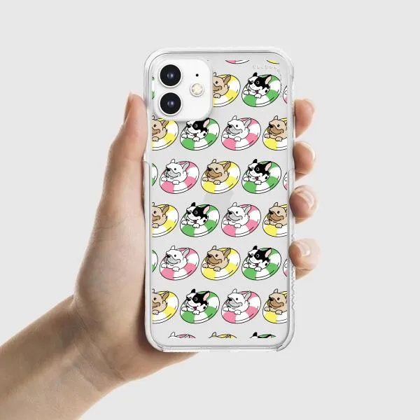 iPhone Case - Dogs with Pool Floats