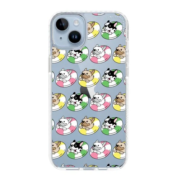 iPhone Case - Dogs with Pool Floats