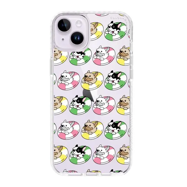 iPhone Case - Dogs with Pool Floats