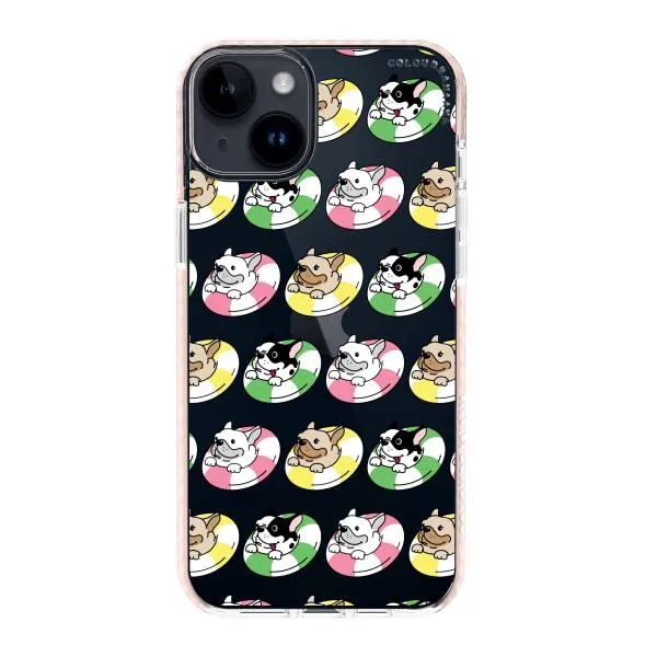 iPhone Case - Dogs with Pool Floats