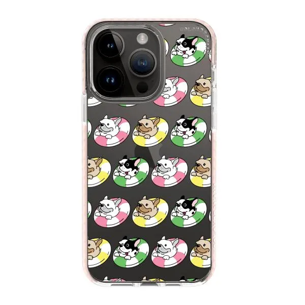 iPhone Case - Dogs with Pool Floats