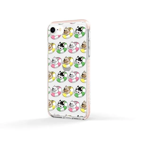 iPhone Case - Dogs with Pool Floats