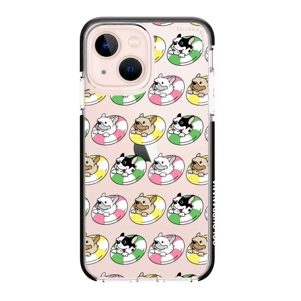iPhone Case - Dogs with Pool Floats