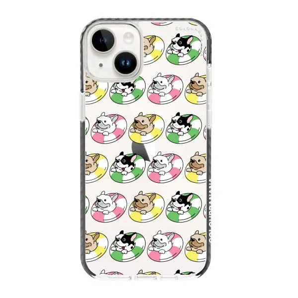 iPhone Case - Dogs with Pool Floats