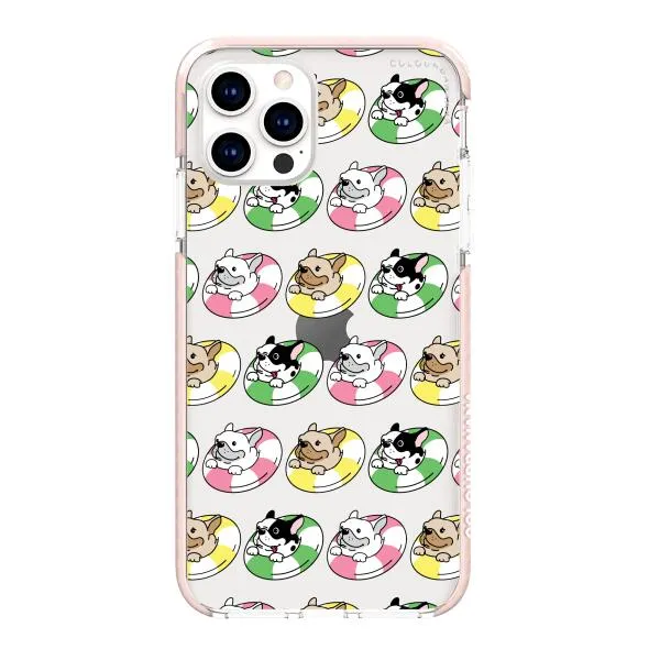 iPhone Case - Dogs with Pool Floats