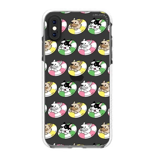 iPhone Case - Dogs with Pool Floats