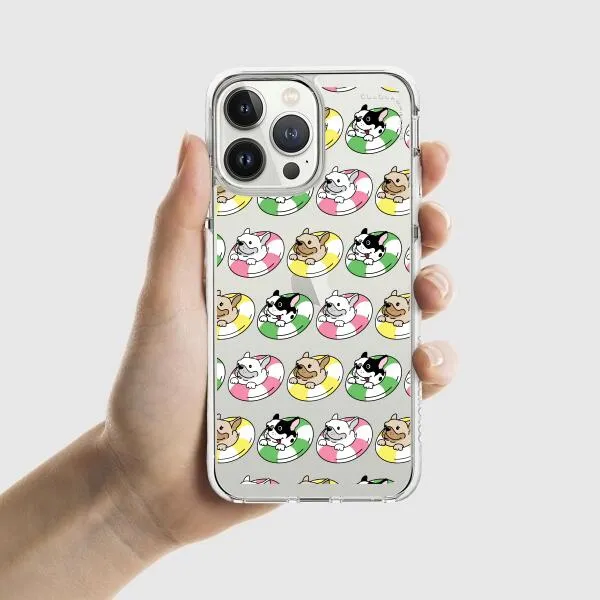 iPhone Case - Dogs with Pool Floats