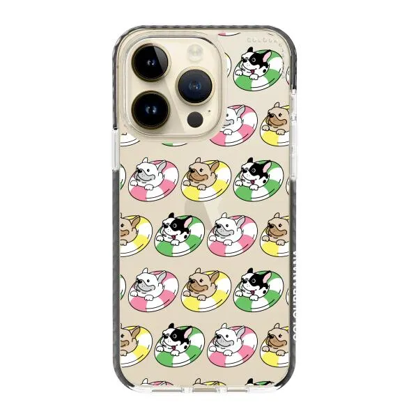 iPhone Case - Dogs with Pool Floats