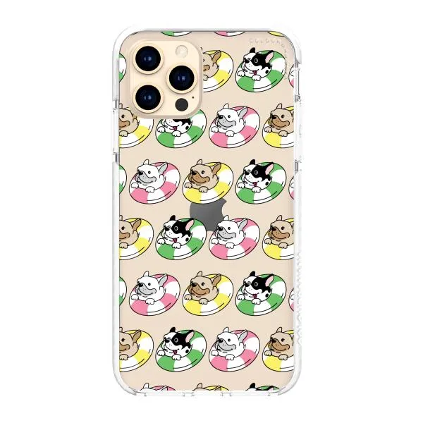 iPhone Case - Dogs with Pool Floats
