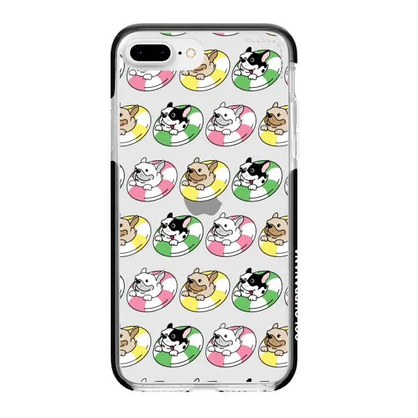 iPhone Case - Dogs with Pool Floats