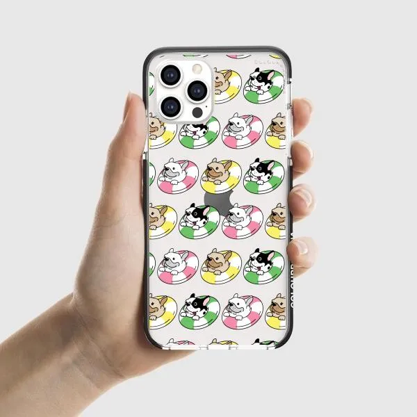 iPhone Case - Dogs with Pool Floats