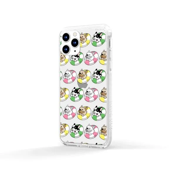 iPhone Case - Dogs with Pool Floats