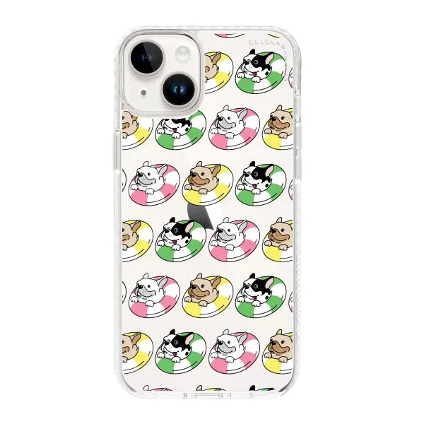 iPhone Case - Dogs with Pool Floats