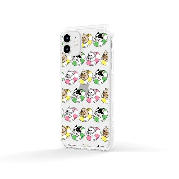 iPhone Case - Dogs with Pool Floats