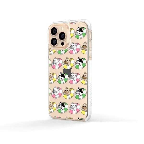 iPhone Case - Dogs with Pool Floats