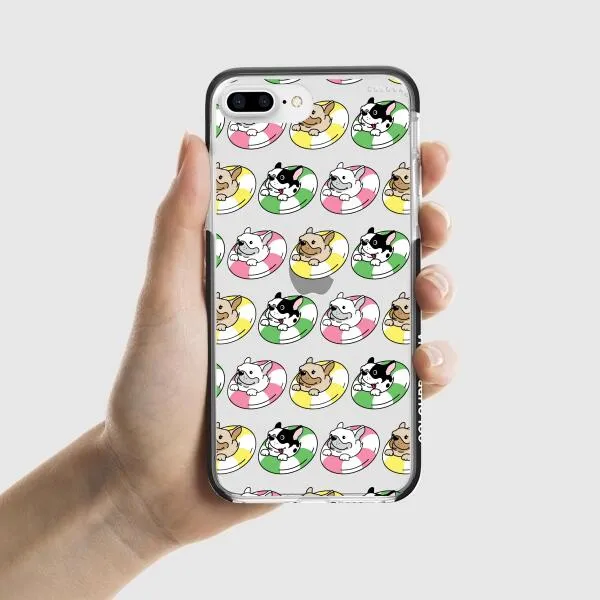 iPhone Case - Dogs with Pool Floats