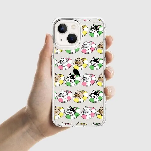 iPhone Case - Dogs with Pool Floats