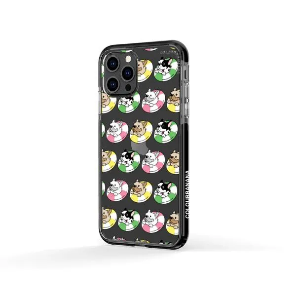 iPhone Case - Dogs with Pool Floats