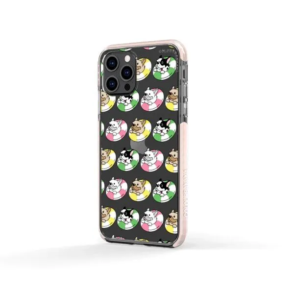 iPhone Case - Dogs with Pool Floats
