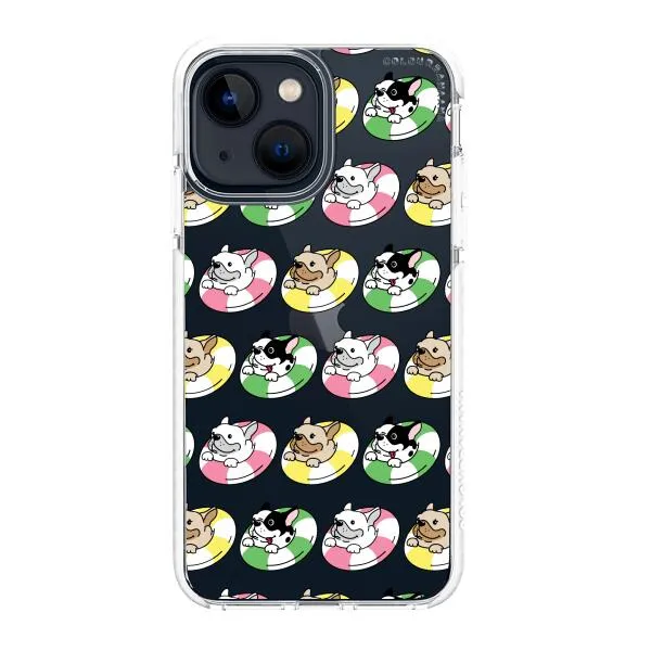 iPhone Case - Dogs with Pool Floats