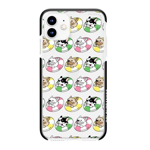 iPhone Case - Dogs with Pool Floats