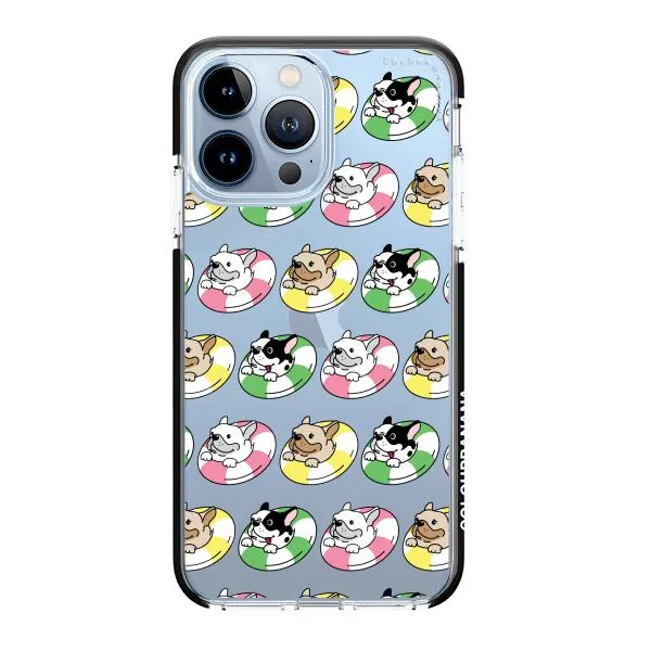 iPhone Case - Dogs with Pool Floats