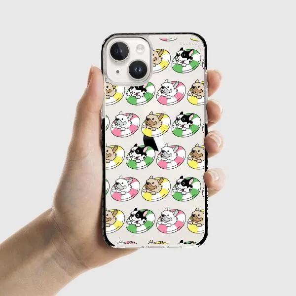 iPhone Case - Dogs with Pool Floats