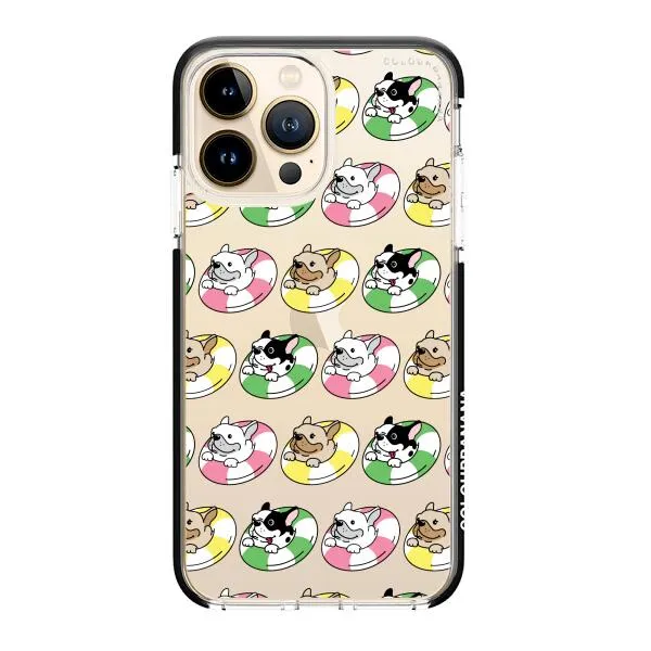 iPhone Case - Dogs with Pool Floats