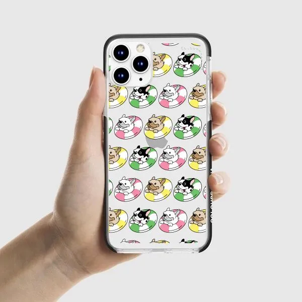 iPhone Case - Dogs with Pool Floats