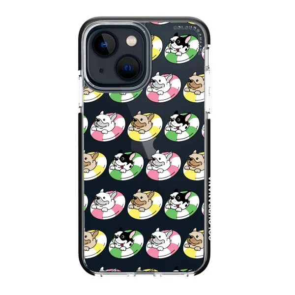 iPhone Case - Dogs with Pool Floats