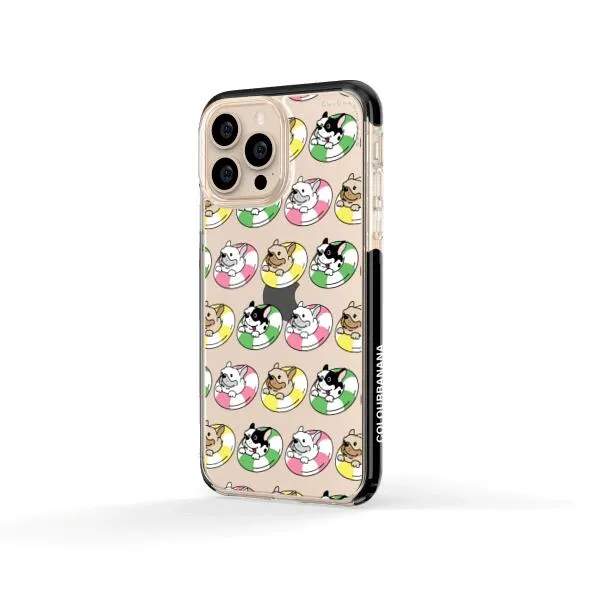 iPhone Case - Dogs with Pool Floats