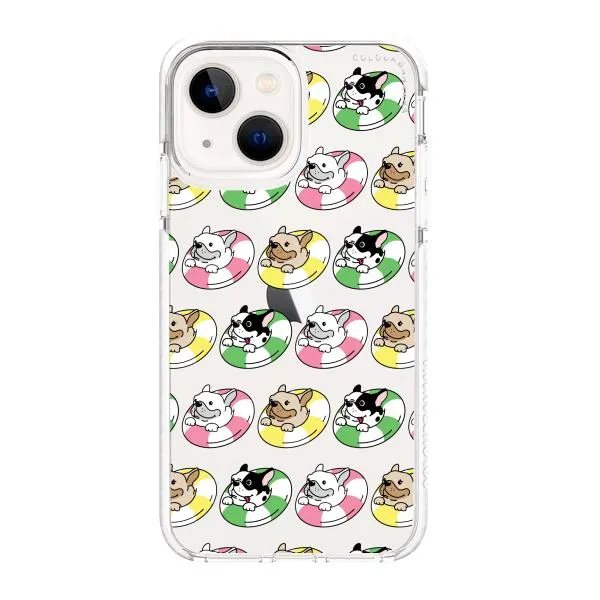 iPhone Case - Dogs with Pool Floats