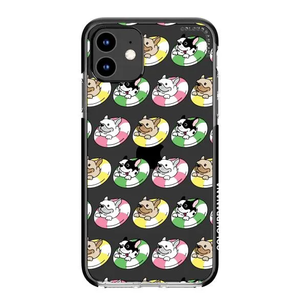 iPhone Case - Dogs with Pool Floats