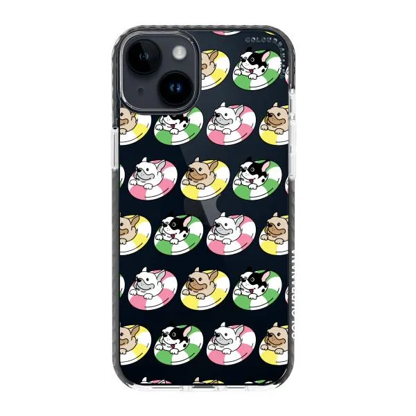 iPhone Case - Dogs with Pool Floats