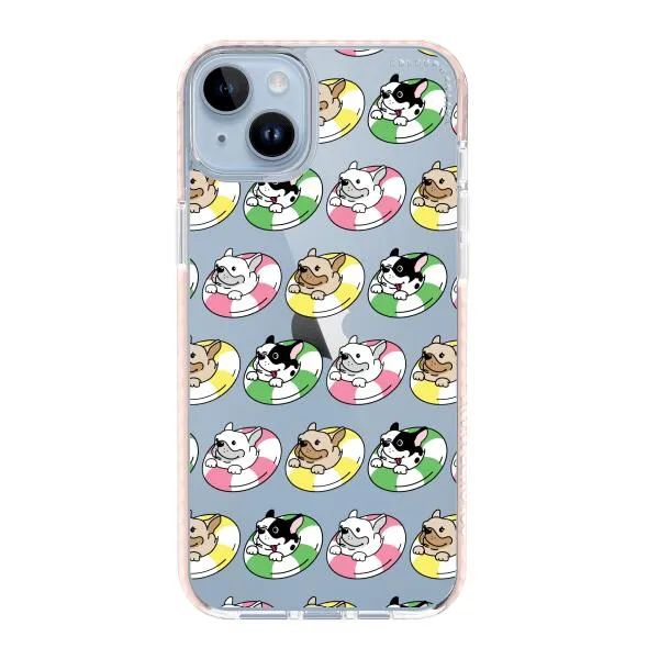 iPhone Case - Dogs with Pool Floats