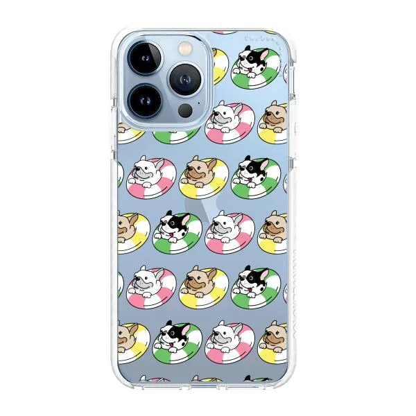 iPhone Case - Dogs with Pool Floats