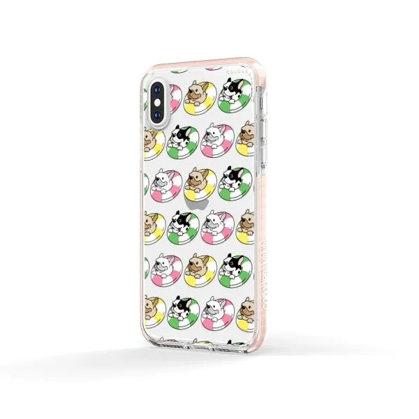 iPhone Case - Dogs with Pool Floats