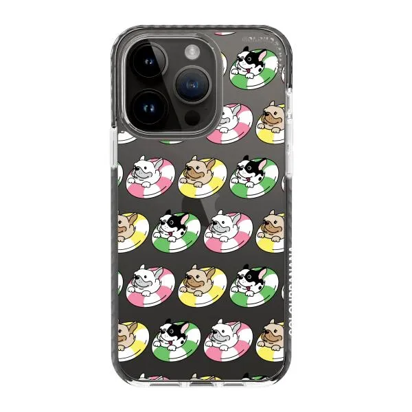 iPhone Case - Dogs with Pool Floats