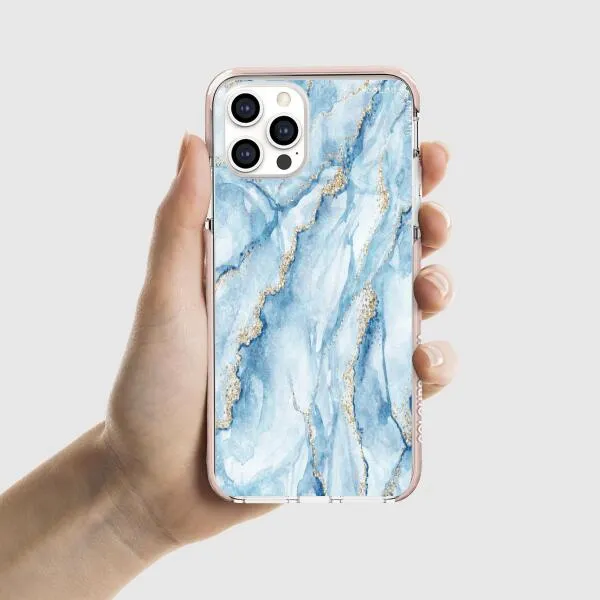 iPhone Case - Pale Blue Marble