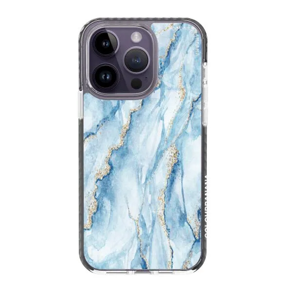 iPhone Case - Pale Blue Marble